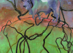 Europa's Bull No.1, oil on paper, 44 x 30 inches, 2006