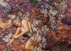 Las Mariposas, oil on canvas, 60 x 48 inches, 2005